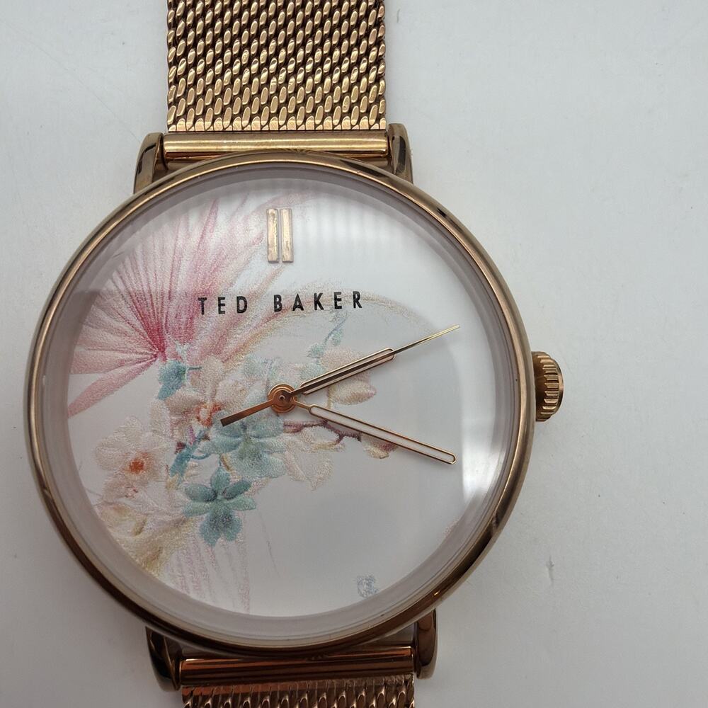 Ted Baker Ladies Phylipa Quartz White Floral Dial Watch BKPPHS124 (NIB)